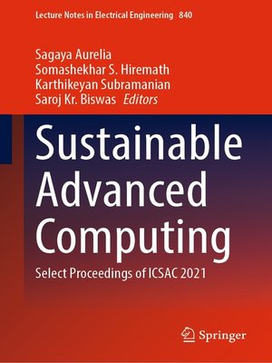 cover image of Sustainable Advanced Computing